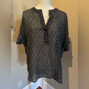 CAbi Sheer Oversized Blouse Blouse